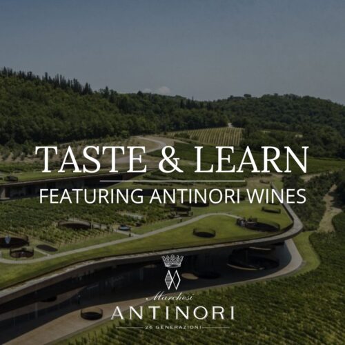 Wine tasting featuring Antinori